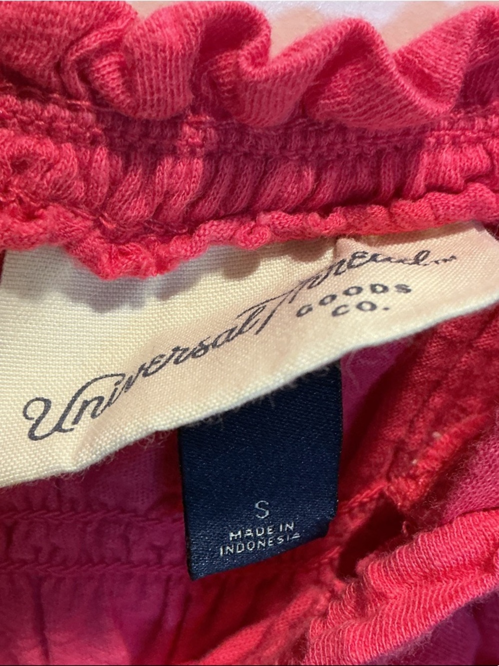 Universal Thread Hot Pink Smocked Ruffle Tank Top - Picture 2 of 3